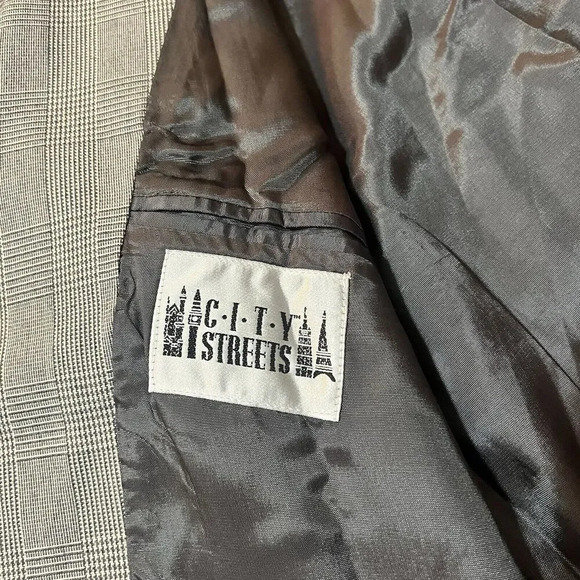 City Street Double Breast Wool Blend Luxury Blazer Jacket Men Size L 42 European - Picture 5 of 13